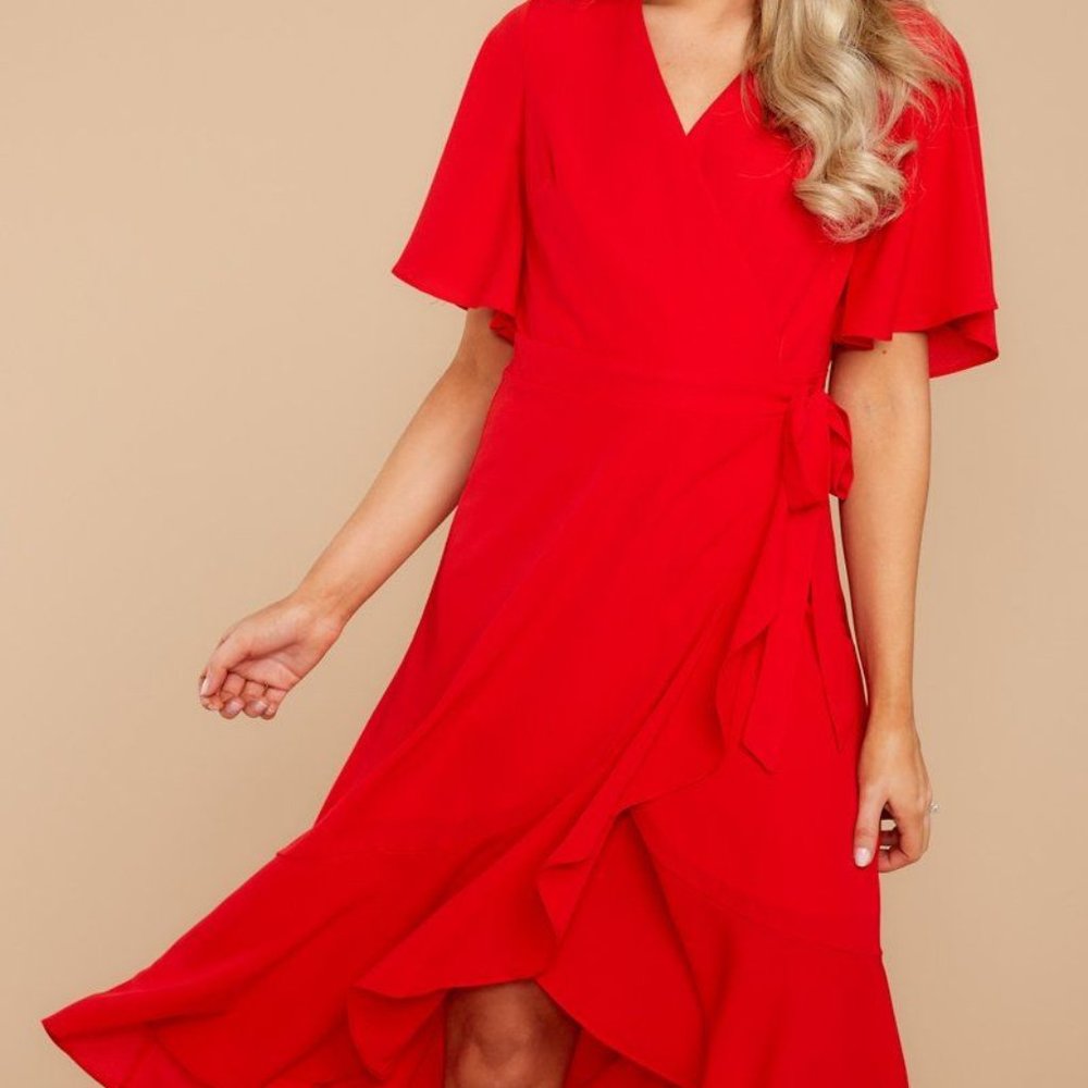 NWOT Midi Wrap Dress - M